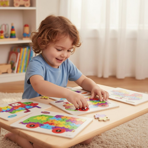 Wooden Alphabet Puzzle Board - Audiora